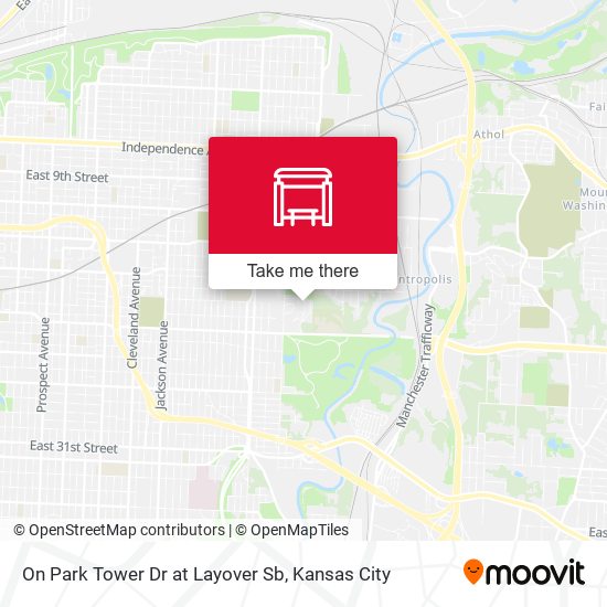 On Park Tower Dr at Layover Sb map