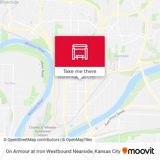 On Armour at Iron Westbound Nearside map