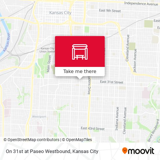 Mapa de On 31st at Paseo Westbound