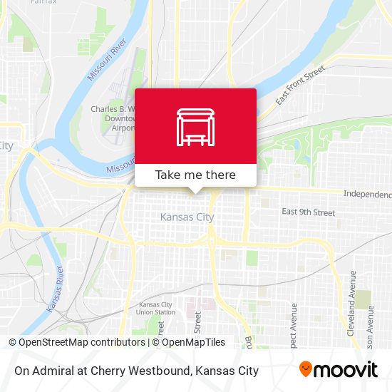 Mapa de On Admiral at Cherry Westbound