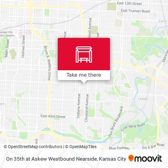 Mapa de On 35th at Askew Westbound Nearside