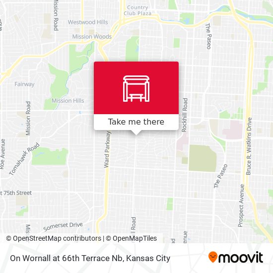 Mapa de On Wornall at 66th Terrace Nb