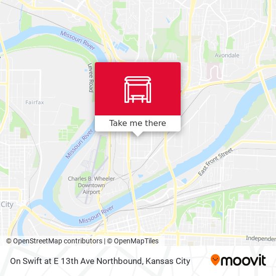 Mapa de On Swift at E 13th Ave Northbound