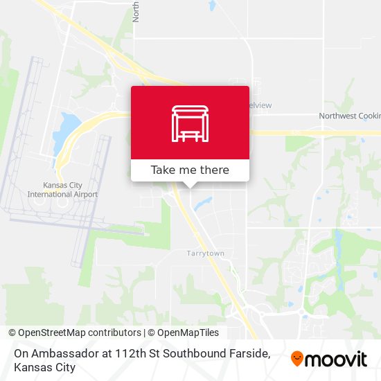 On Ambassador at 112th St Southbound Farside map