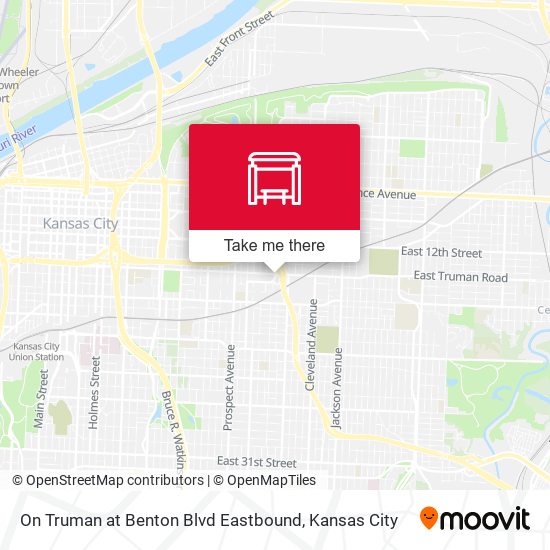 On Truman at Benton Blvd Eastbound map