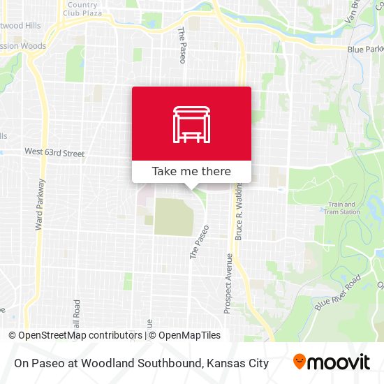On Paseo at Woodland Southbound map