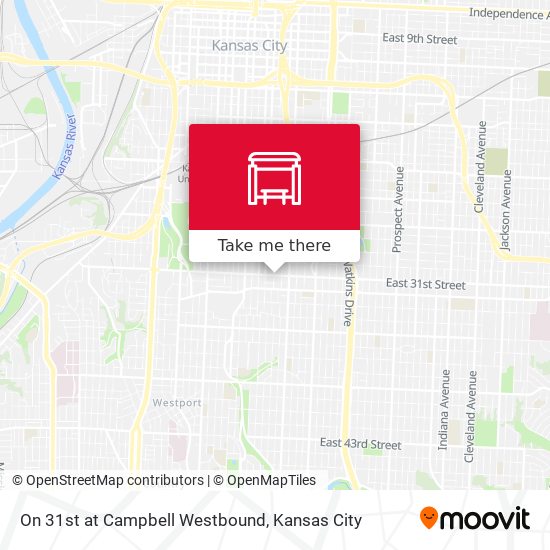 Mapa de On 31st at Campbell Westbound