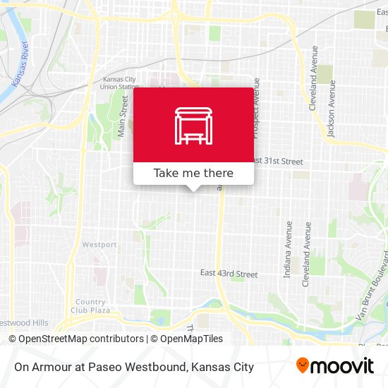 Mapa de On Armour at Paseo Westbound