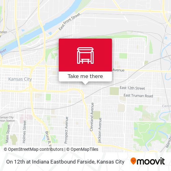 Mapa de On 12th at Indiana Eastbound Farside