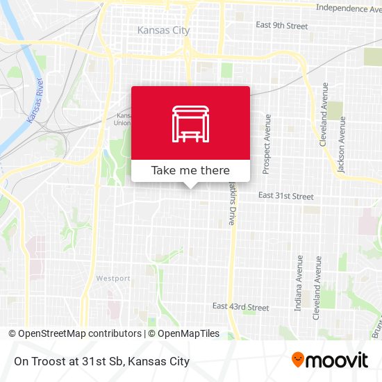 On Troost at 31st Sb map