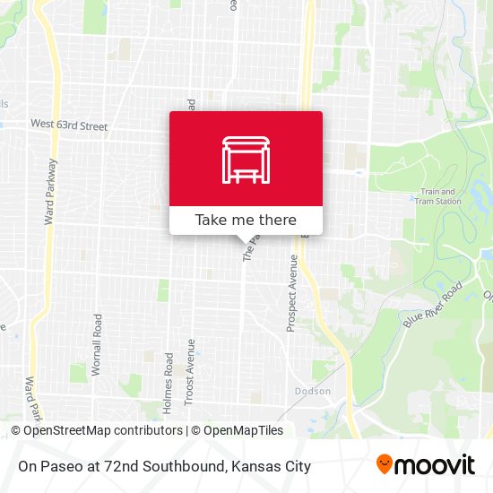 On Paseo at 72nd Southbound map
