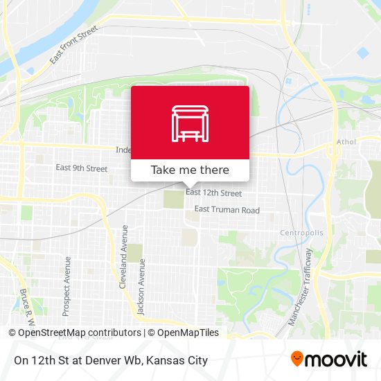 On 12th St at Denver Wb map