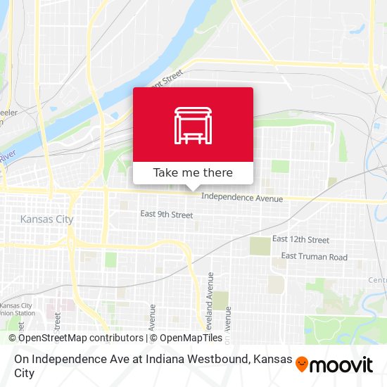 Mapa de On Independence Ave at Indiana Westbound