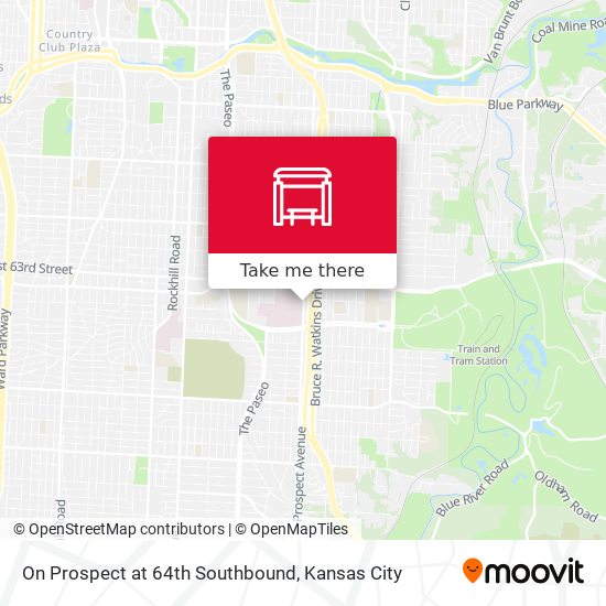 Mapa de On Prospect at 64th Southbound