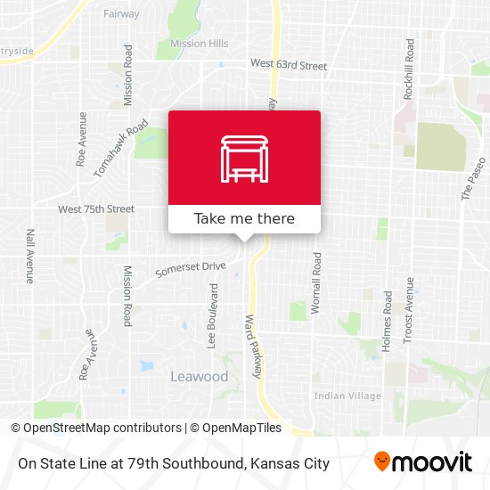 Mapa de On State Line at 79th Southbound