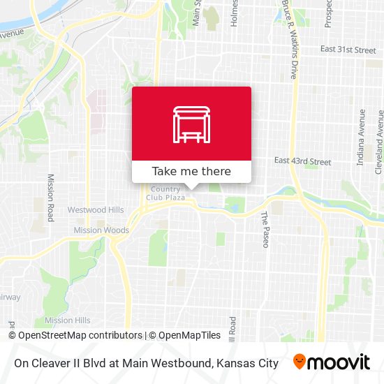 On Cleaver II Blvd at Main Westbound map