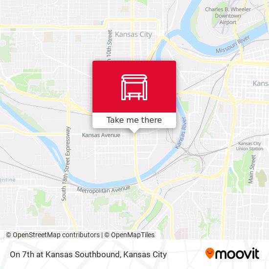 Mapa de On 7th at Kansas Southbound