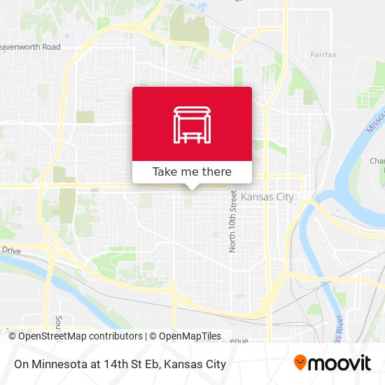 On Minnesota at 14th St Eb map