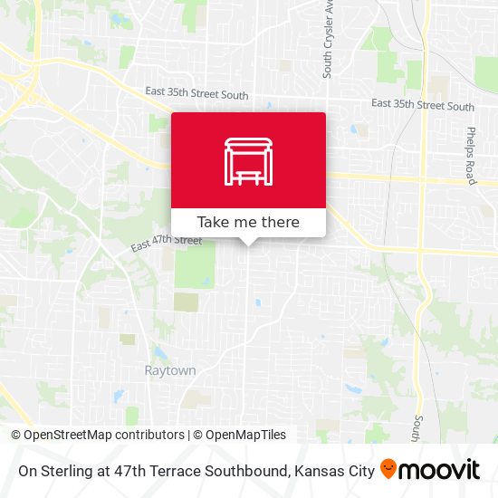 On Sterling at 47th Terrace Southbound map