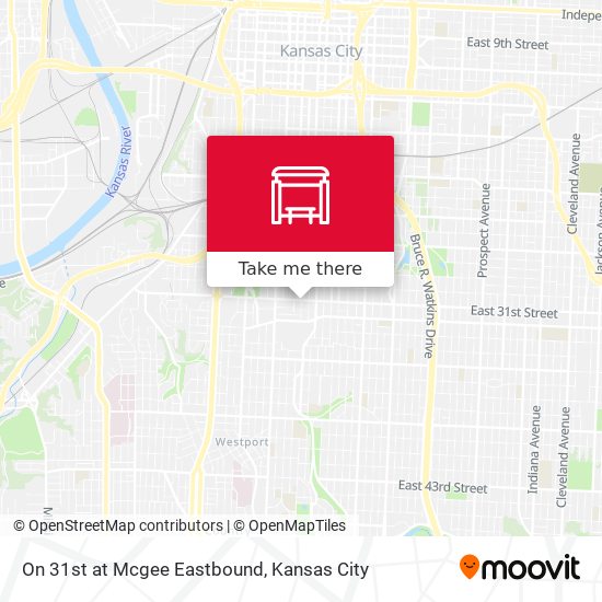 Mapa de On 31st at Mcgee Eastbound