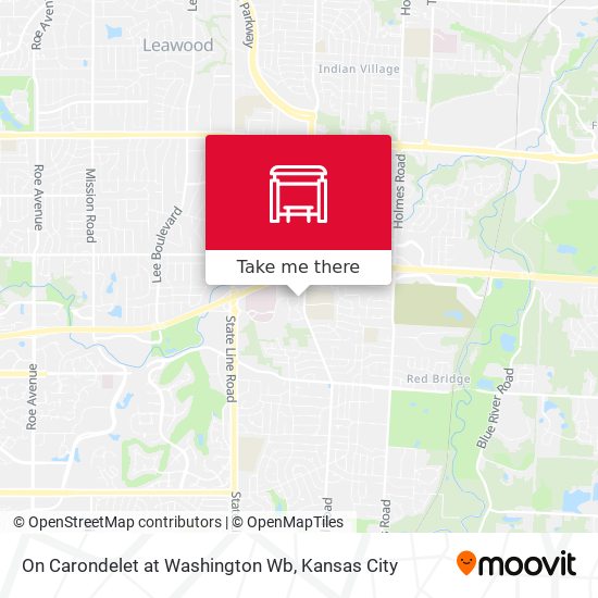 On Carondelet at Washington Wb map