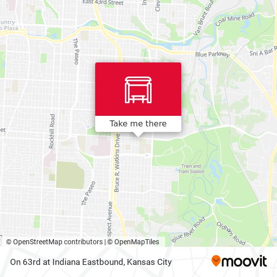 Mapa de On 63rd at Indiana Eastbound
