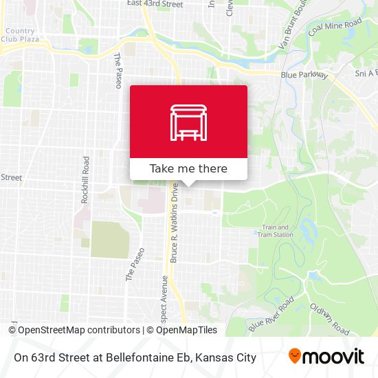 Mapa de On 63rd Street at Bellefontaine Eb