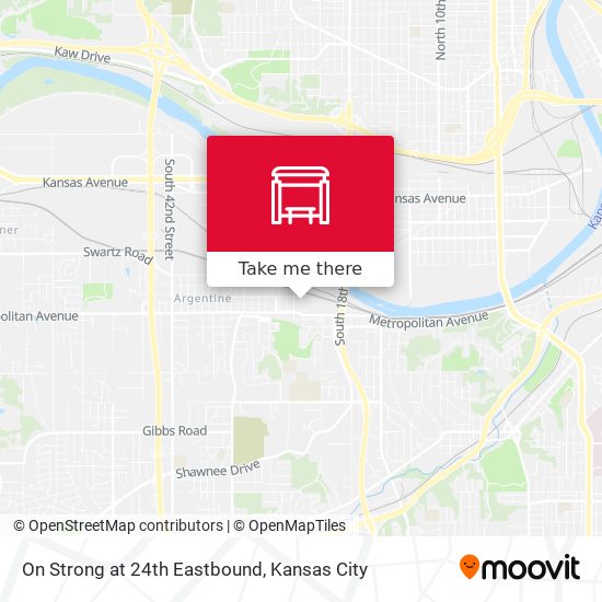 On Strong at 24th Eastbound map