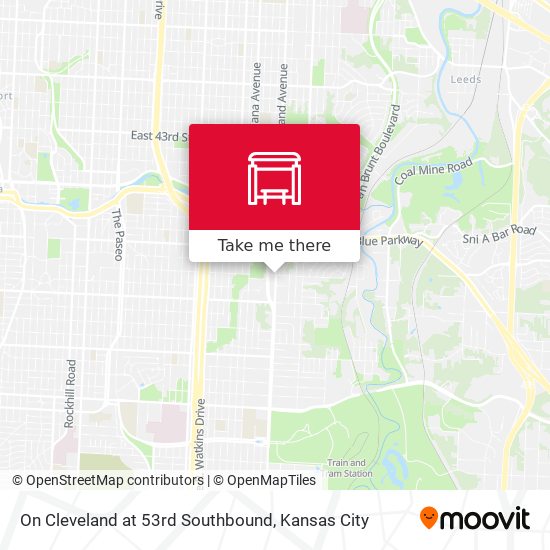 Mapa de On Cleveland at 53rd Southbound