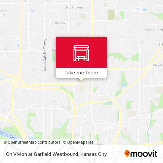 On Vivion at Garfield Westbound map