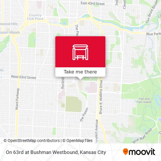 Mapa de On 63rd at Bushman Westbound