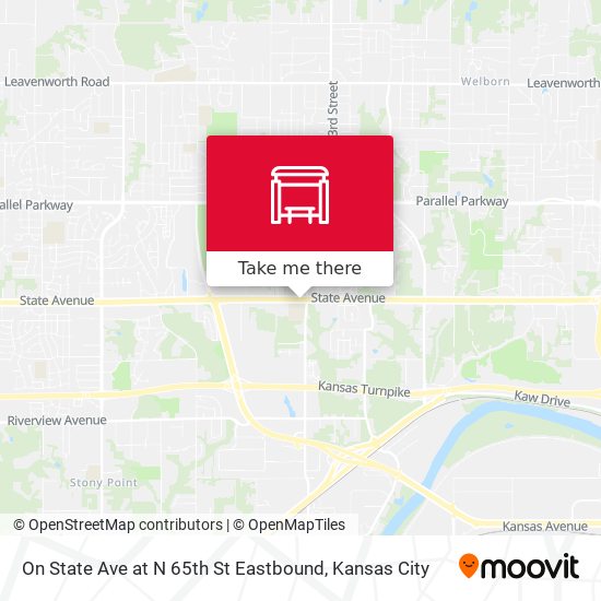 On State Ave at N 65th St Eastbound map