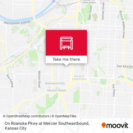 Mapa de On Roanoke Pkwy at Mercier Southeastbound