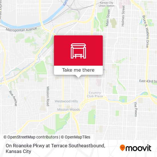 Mapa de On Roanoke Pkwy at Terrace Southeastbound