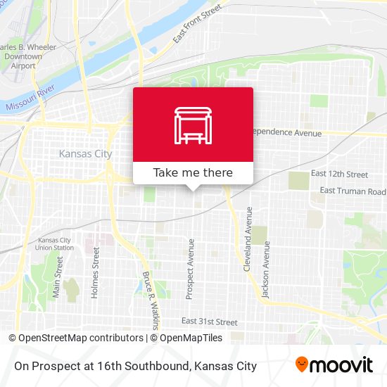 Mapa de On Prospect at 16th Southbound