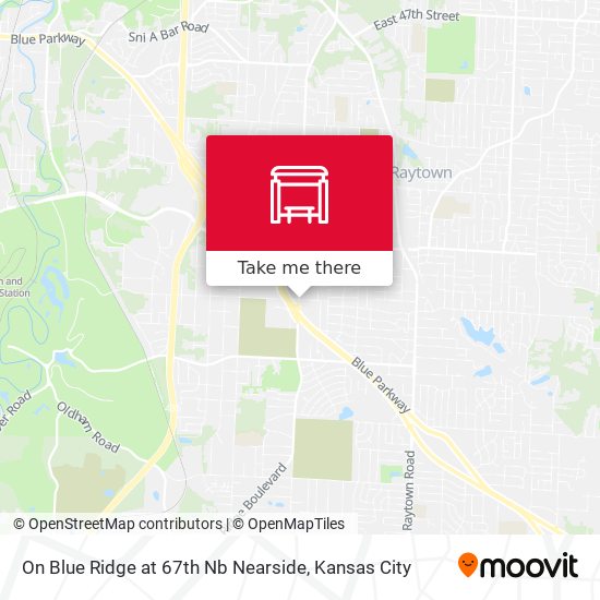 On Blue Ridge at 67th Nb Nearside map
