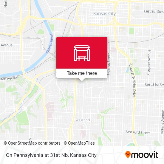 Mapa de On Pennsylvania at 31st Nb