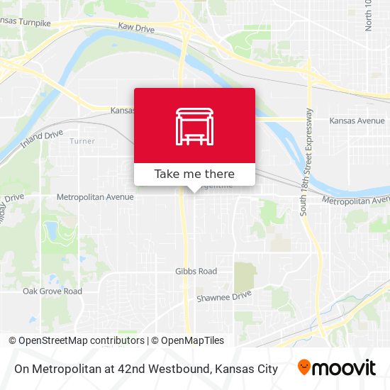 On Metropolitan at 42nd Westbound map