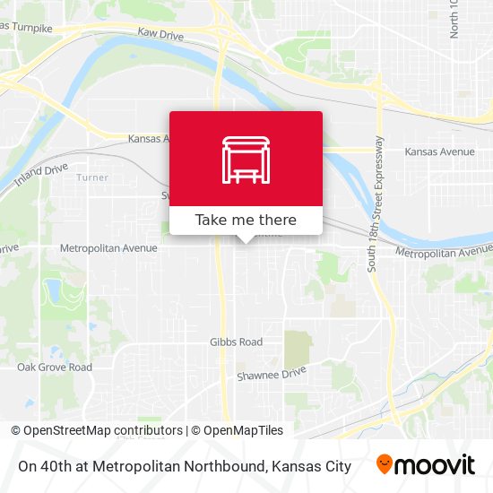Mapa de On 40th at Metropolitan Northbound