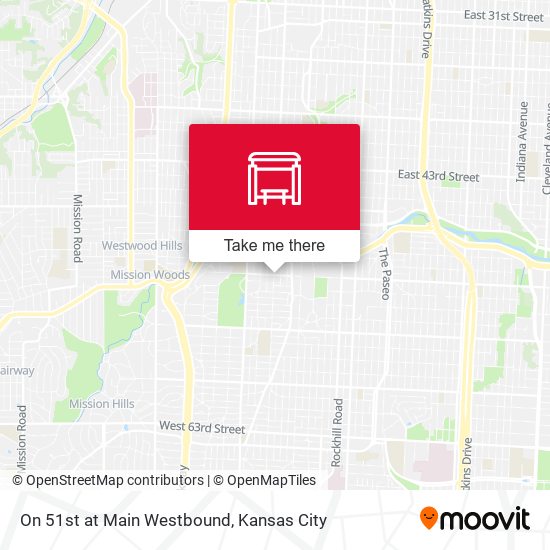 On 51st at Main Westbound map