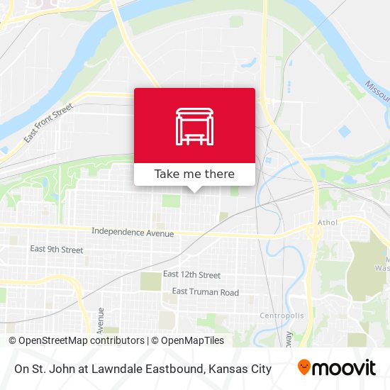 On St. John at Lawndale Eastbound map