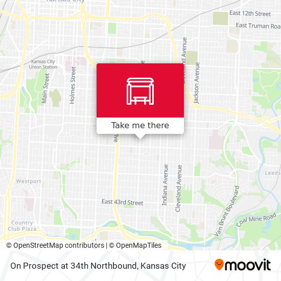 Mapa de On Prospect at 34th Northbound