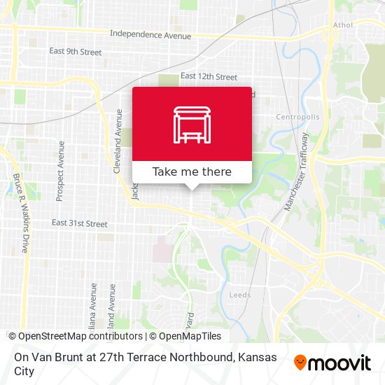On Van Brunt at 27th Terrace Northbound map