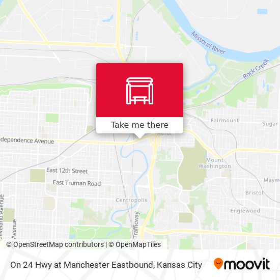 On 24 Hwy at Manchester Eastbound map