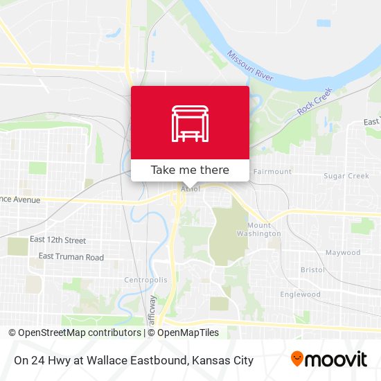 Mapa de On 24 Hwy at Wallace Eastbound