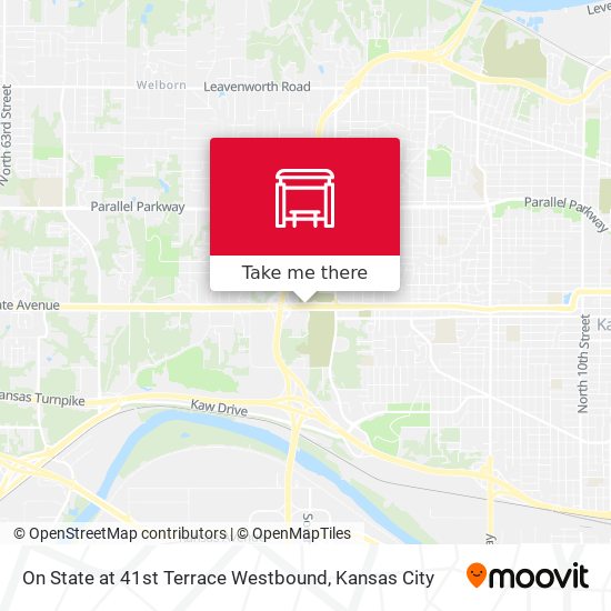 On State at 41st Terrace Westbound map