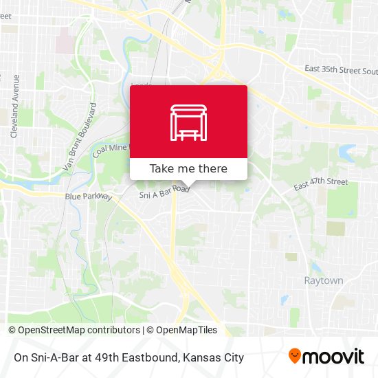 Mapa de On Sni-A-Bar at 49th Eastbound