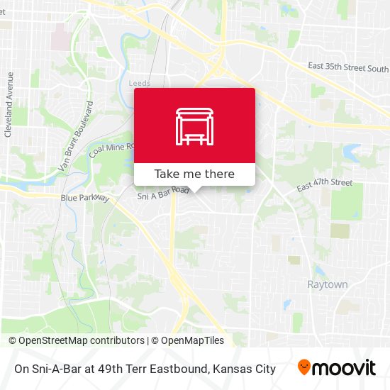 On Sni-A-Bar at 49th Terr Eastbound map