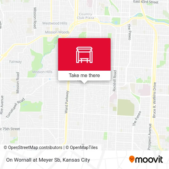 Mapa de On Wornall at Meyer Sb