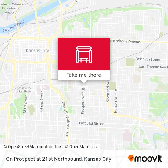 Mapa de On Prospect at 21st Northbound